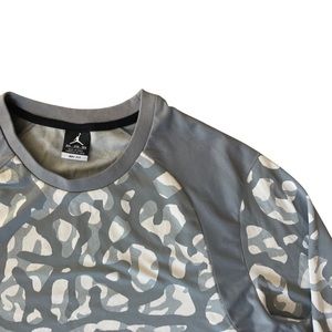 Jordan Dri-Fit Blue and Grey Long Sleeve - Men 3XL